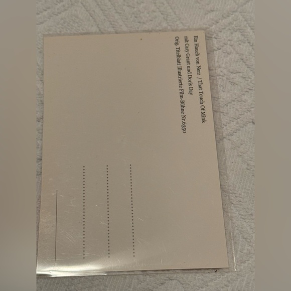 Vintage post card - unused. German post card for 1962 Cary Grant & Doris Day. - Picture 4 of 6